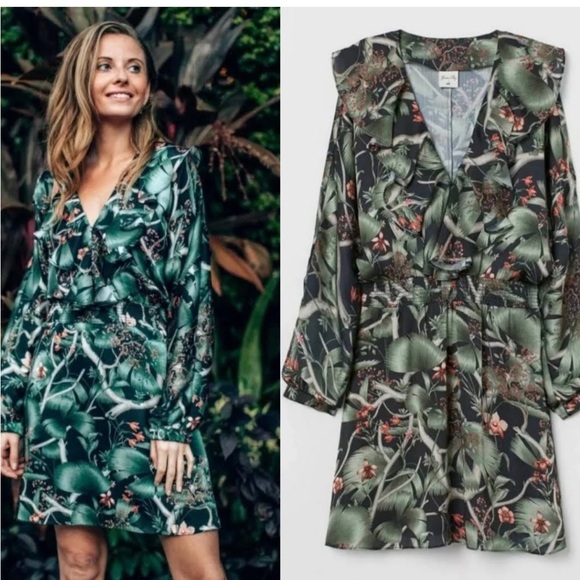 Johanna Ortiz x H&M Floral Print Mini Dress NWT - Picture 1 of 6